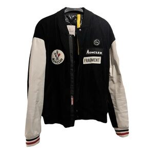 Moncler Black and White Logo Jacket